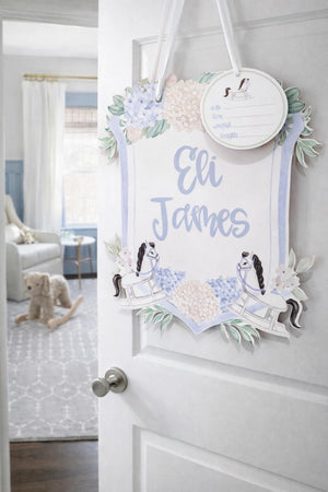 Rocking Horse Newborn Baby Hospital Door Hanger