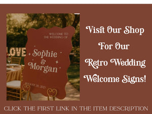 Retro Disco Wedding Table Numbers - Silver Mirror Acrylic Reception Decor