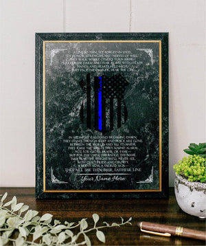 Police Officer Prayer for Policeman Policewoman Plaque Gift