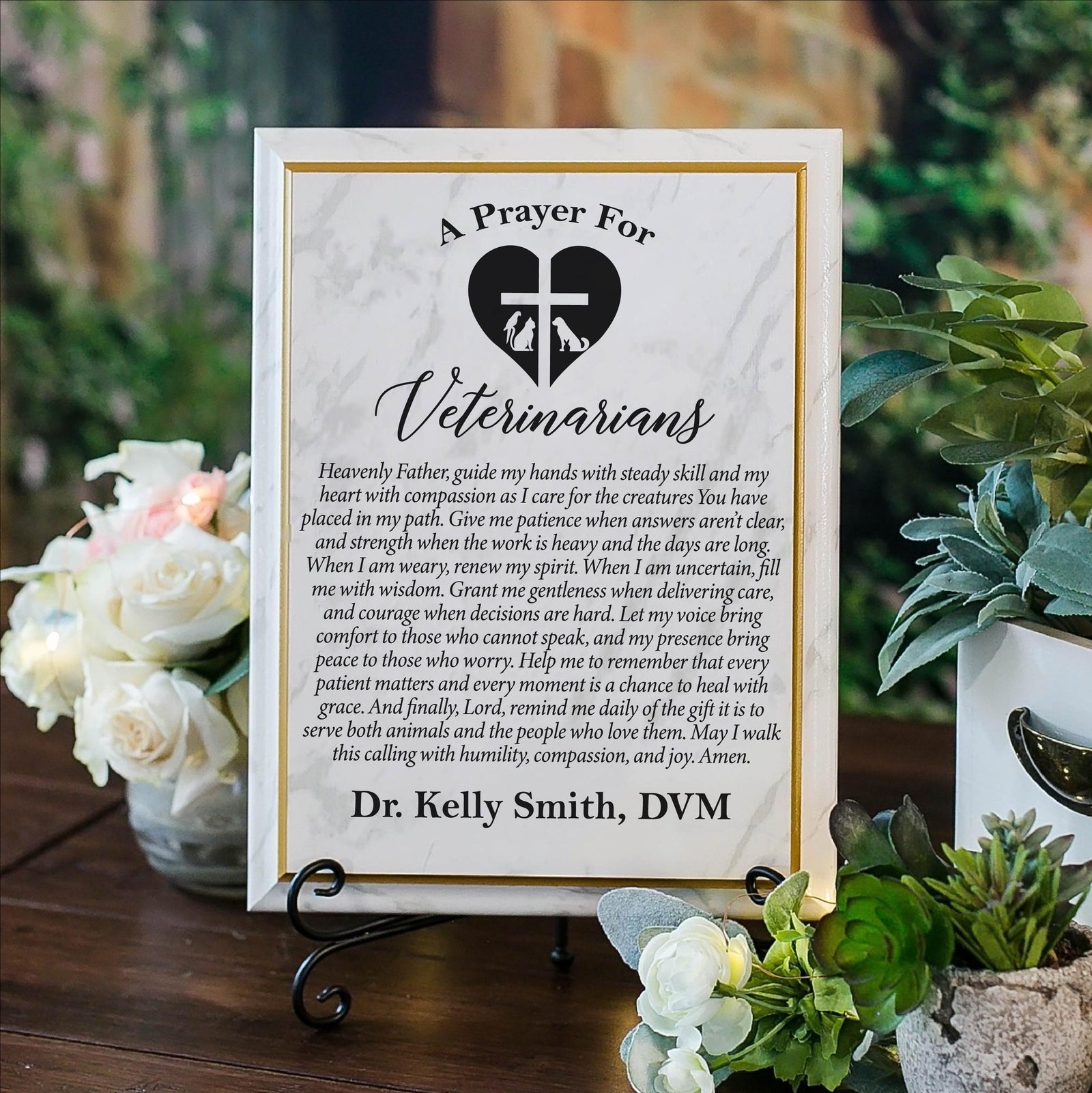 Veterinarian's Prayer Plaque