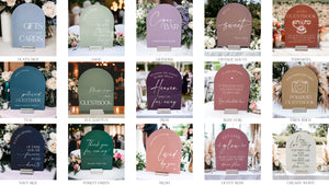 Custom Wedding Color Palette Luxe Font