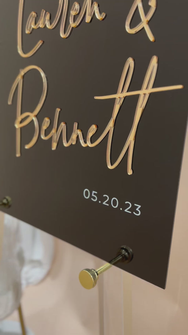 3DF3-ES4 3D Event Entry Signs with Laser Cut Wording - Sign Sizes 18