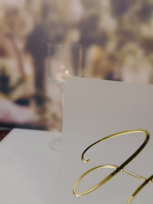 3D Acrylic Wedding Sign – Mirrored Mr Mrs Head Table Decor Gold Frosted