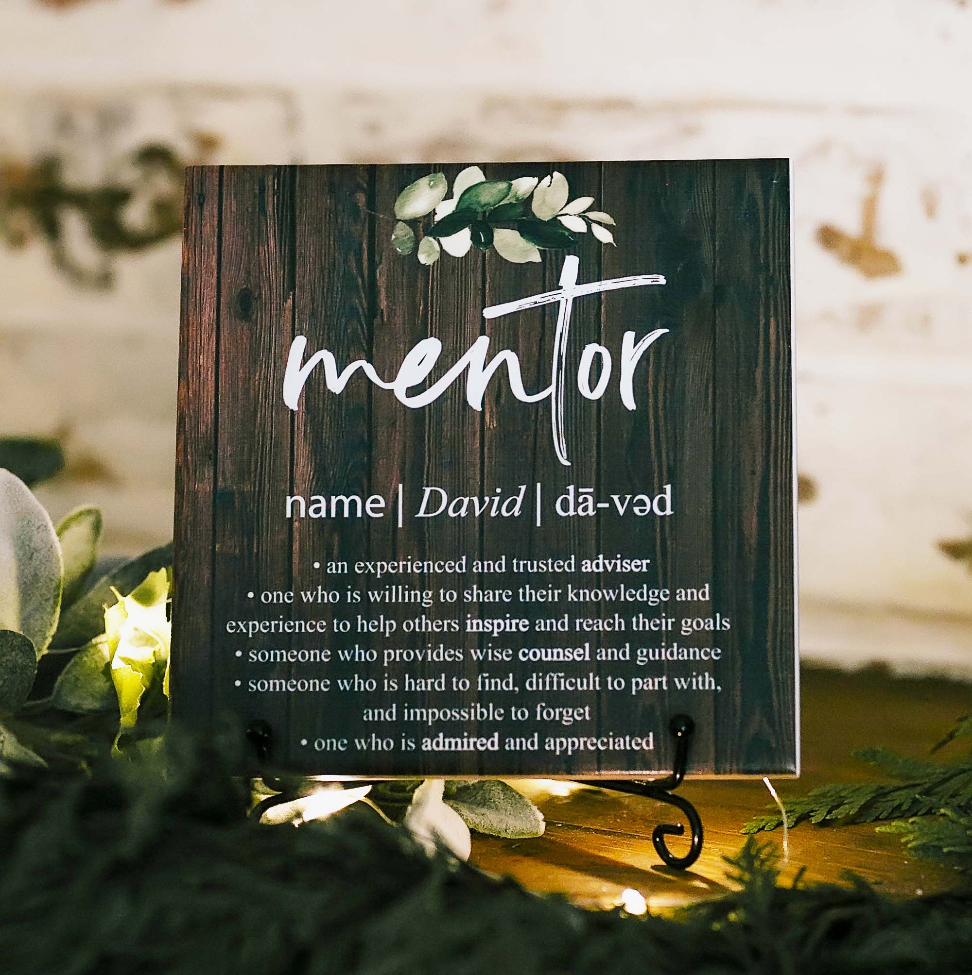 Mentor Appreciation Impossible To Forget Sign