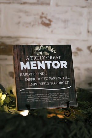 Mentor Impossible To Forget Wood Look Tile Sign