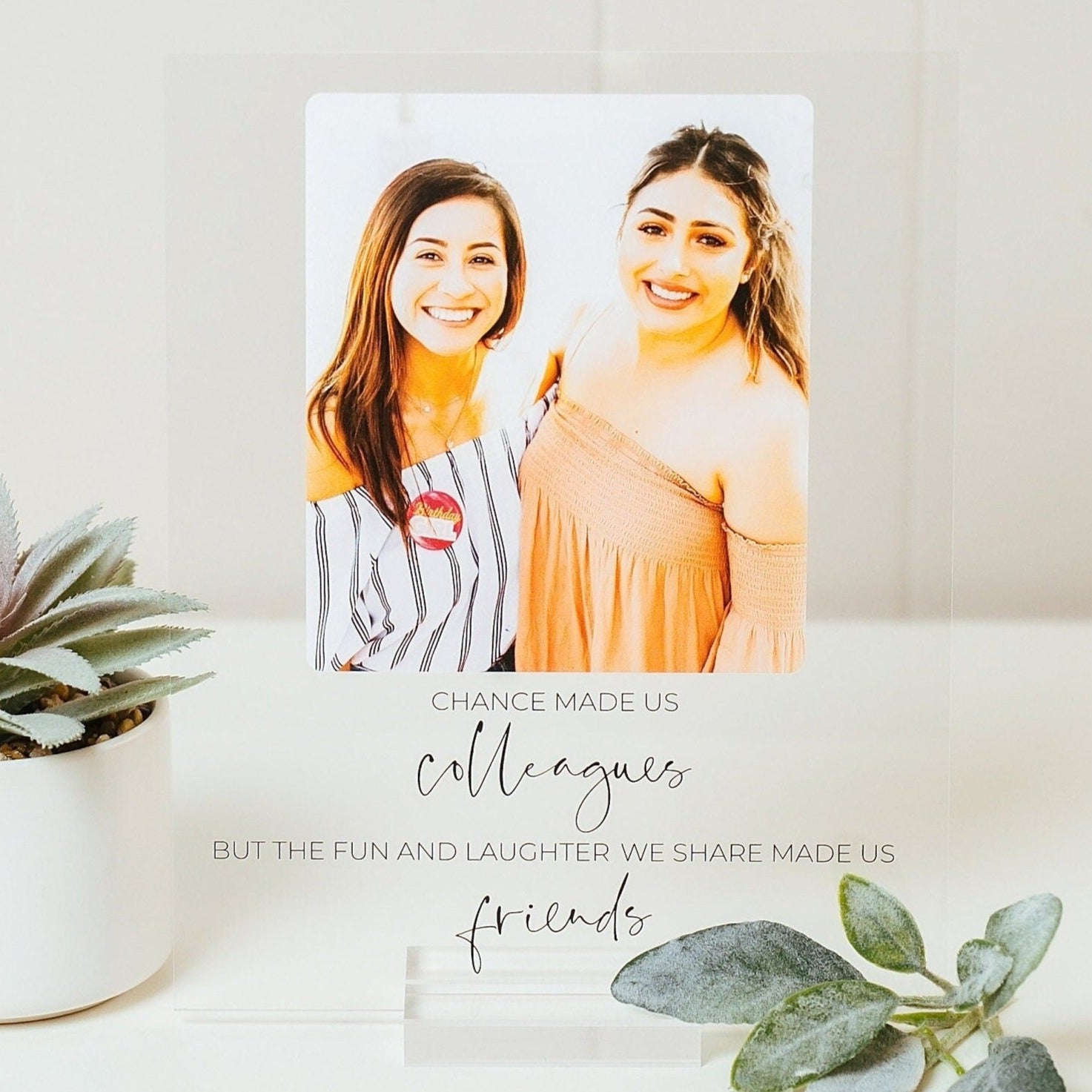 Personalized Photo Plaque w Stand, Couple Gift, Gift for Her, Gift for Him, Photo Collage, Best Friend Gifts, Personalized Photo Memorial