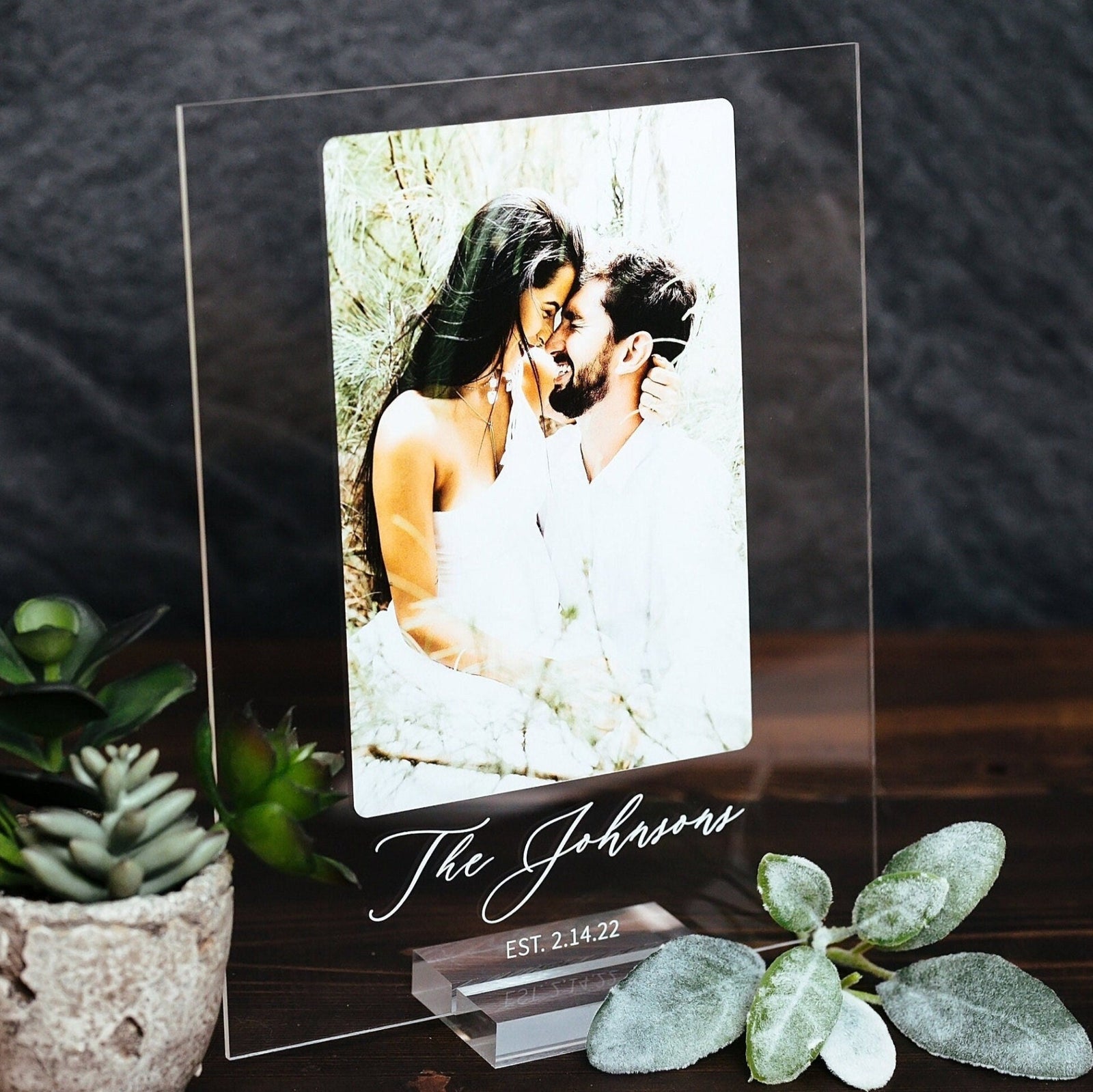 Engagement Gifts For Couple, Wedding Frame Plaque Gift, Mr Mrs Newlyweds Present, Photo Collage, Bridal Shower Gift, Personalized Photo