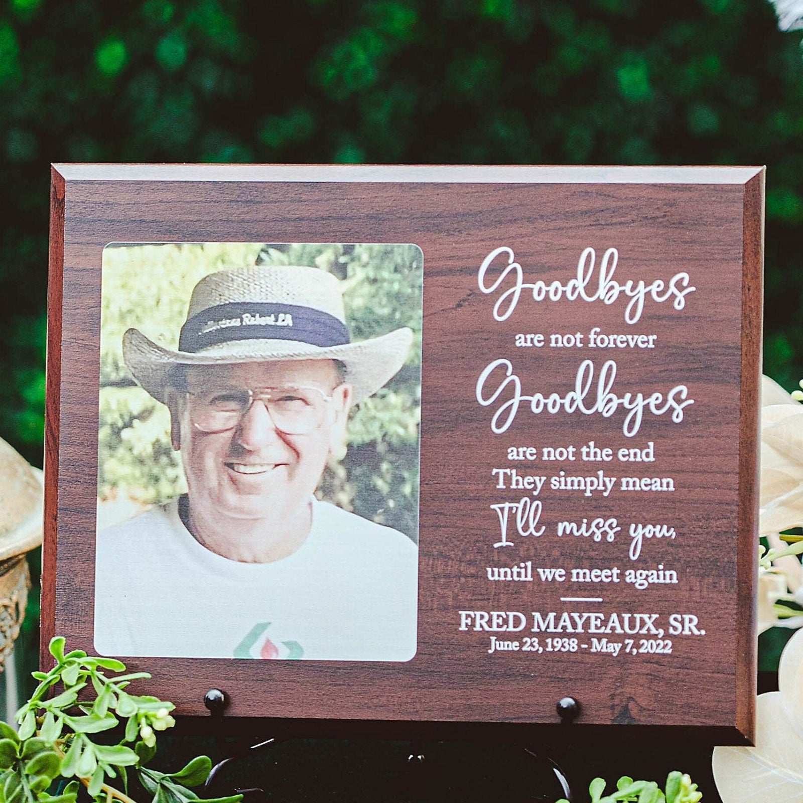 Sympathy Gift With Photo Memorial Plaque, In Loving Memory Present, Grief, Remembrance, Bereavement, Condolences Sign Passed Loved Ones