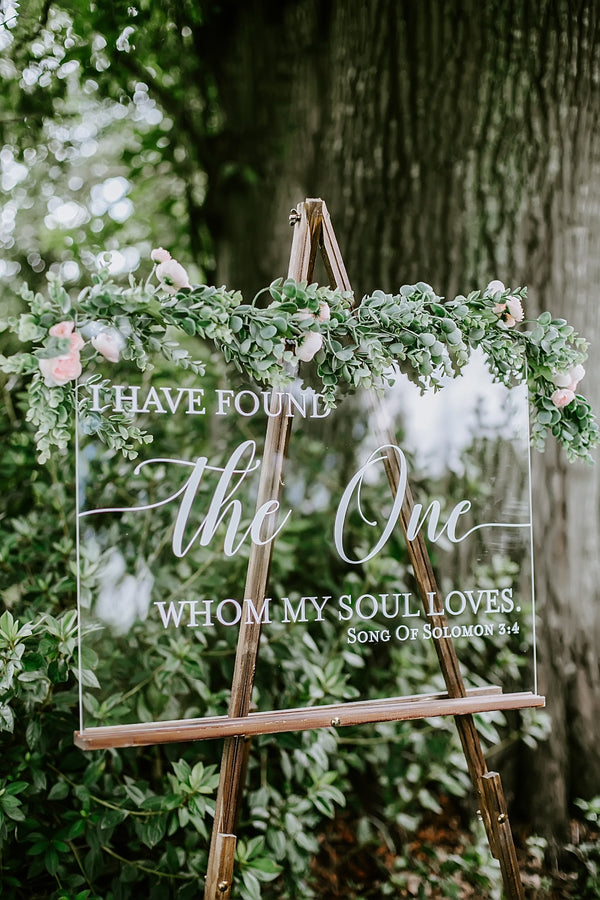 I Have Found The One Whom My Soul Loves, popular Wedding Signs, Song of Solomon Sign, Wedding Decor, Rustic Wedding Signs, Bridal Shower, Love