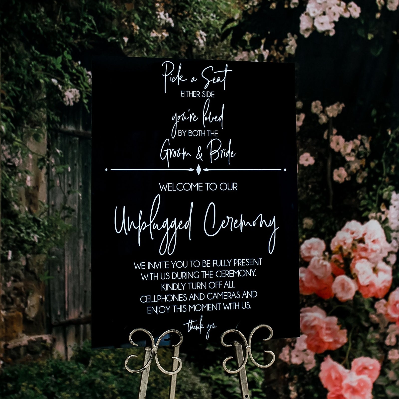 Pick a Seat Not a Side; Unplugged Ceremony Combo S3-ES3