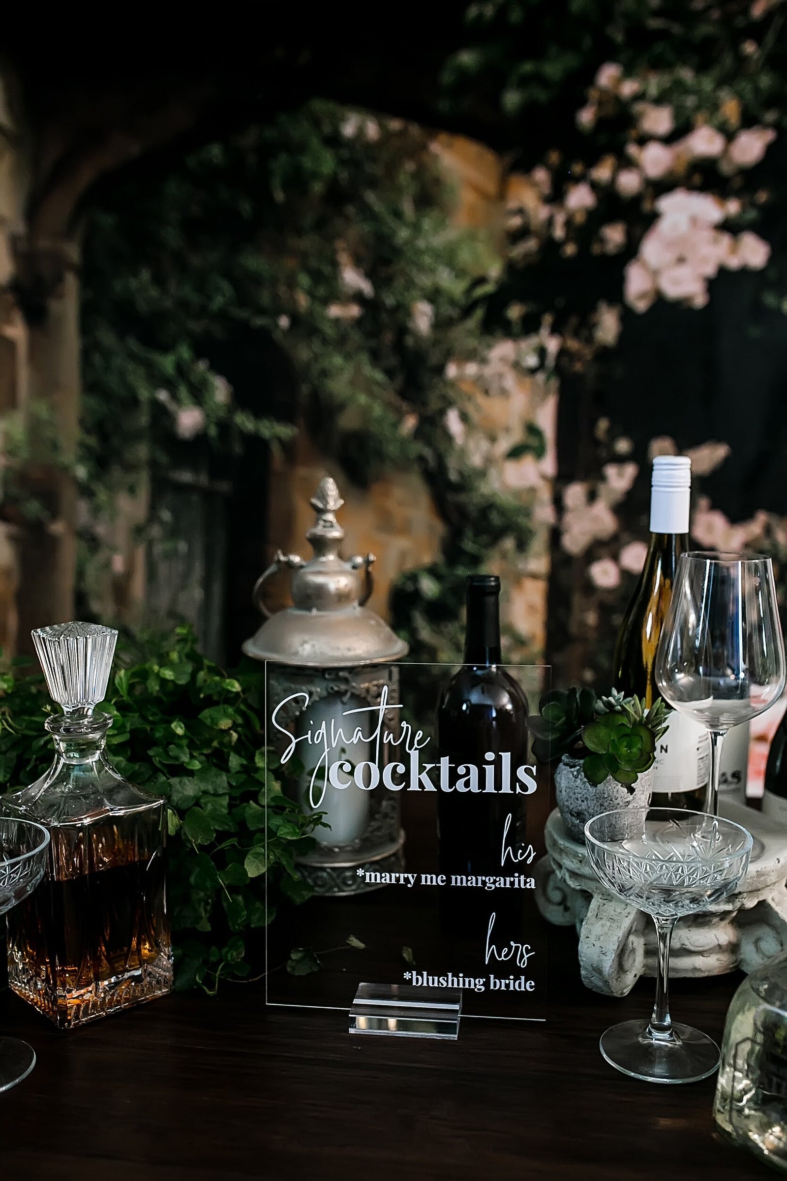 Signature Cocktails Personalized Bar Sign S3-DS5