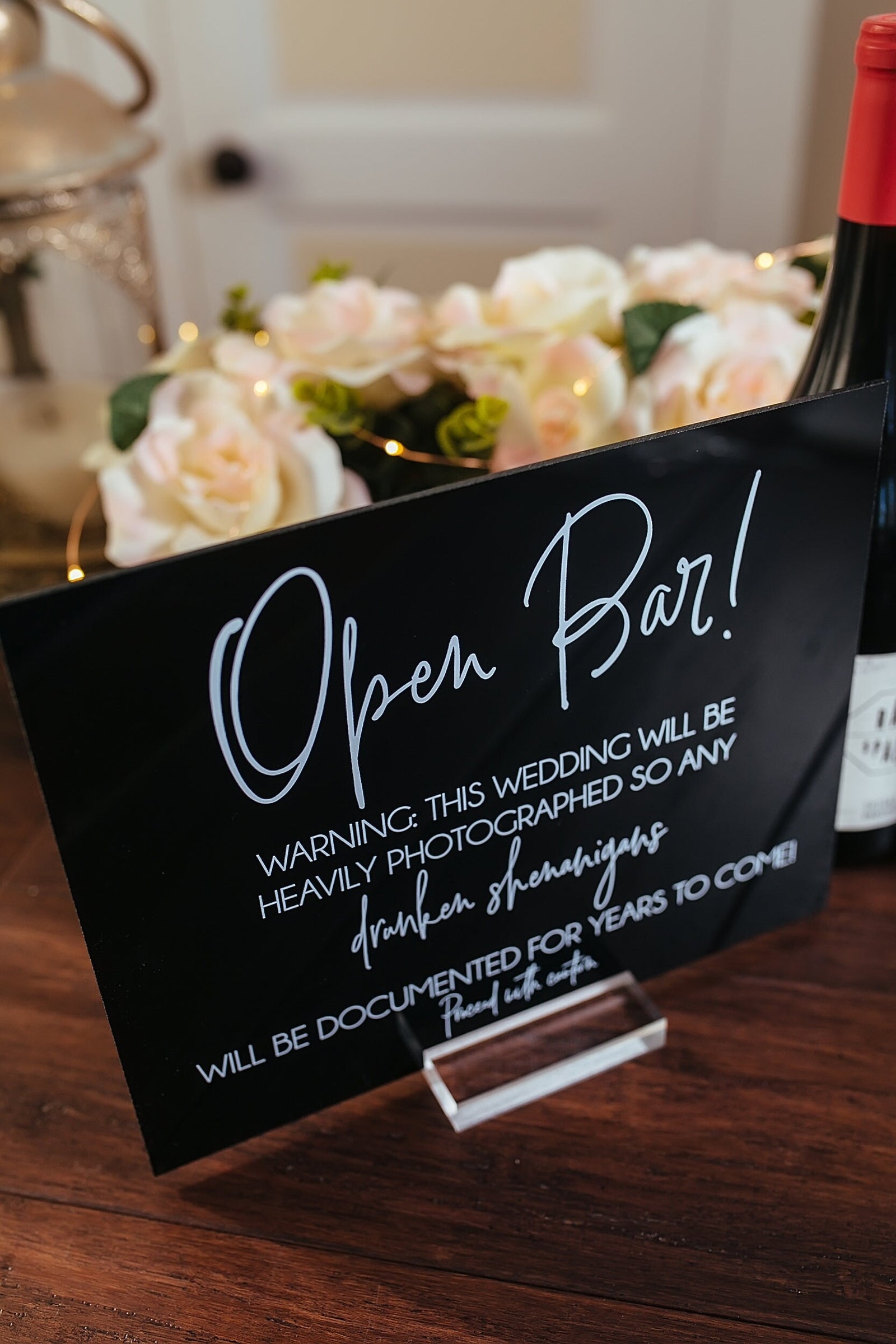 Open Bar Warning Drunken Shenanigans Documented For Years To Come Clear S3-AS11