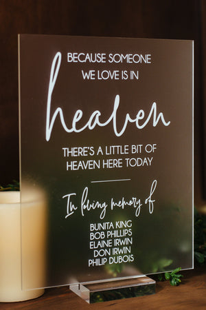 Because Someone We Love In In Heaven (personalized with names of loved ones) S3-MS3