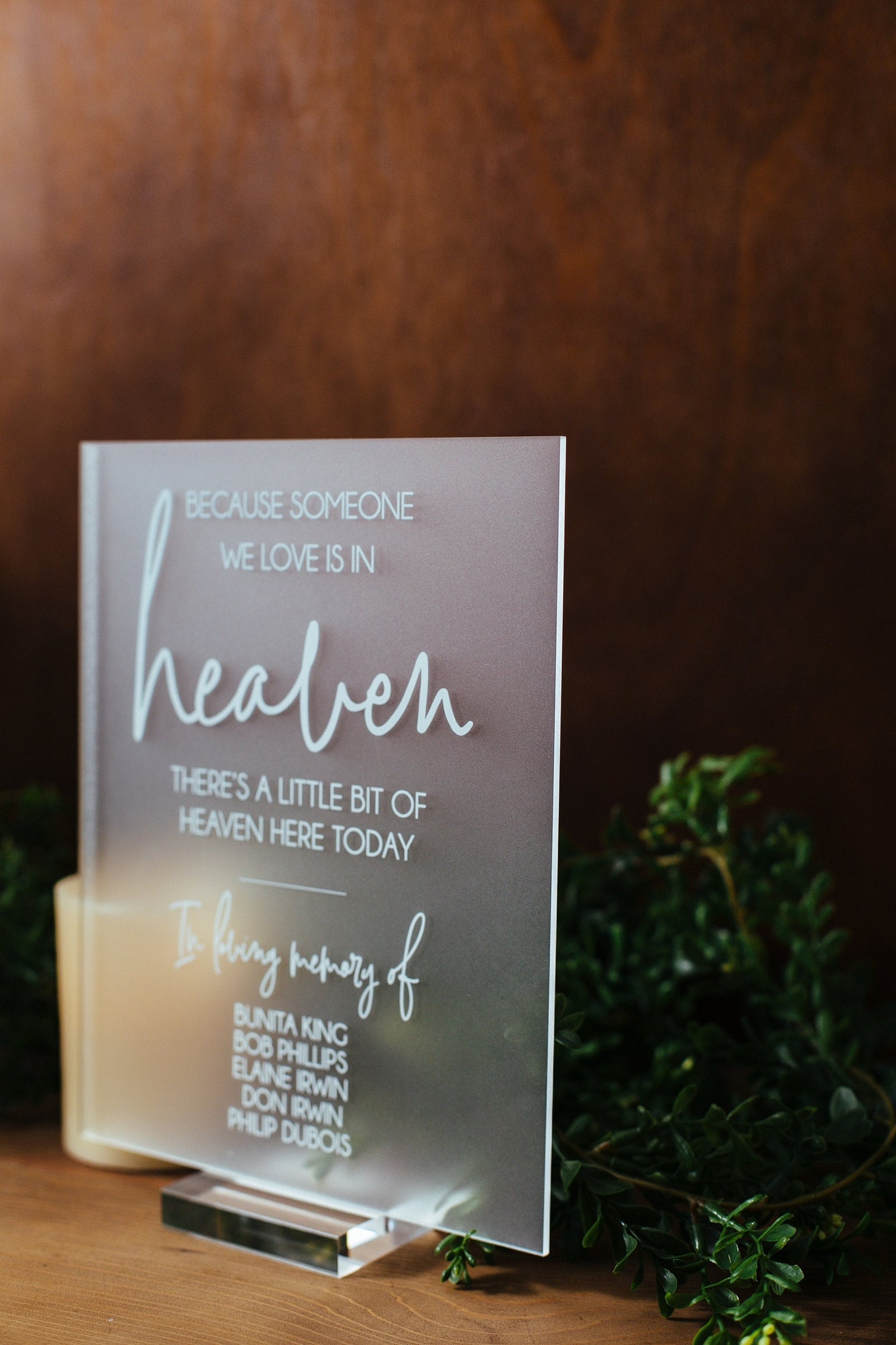 Because Someone We Love In In Heaven (personalized with names of loved ones) S3-MS3