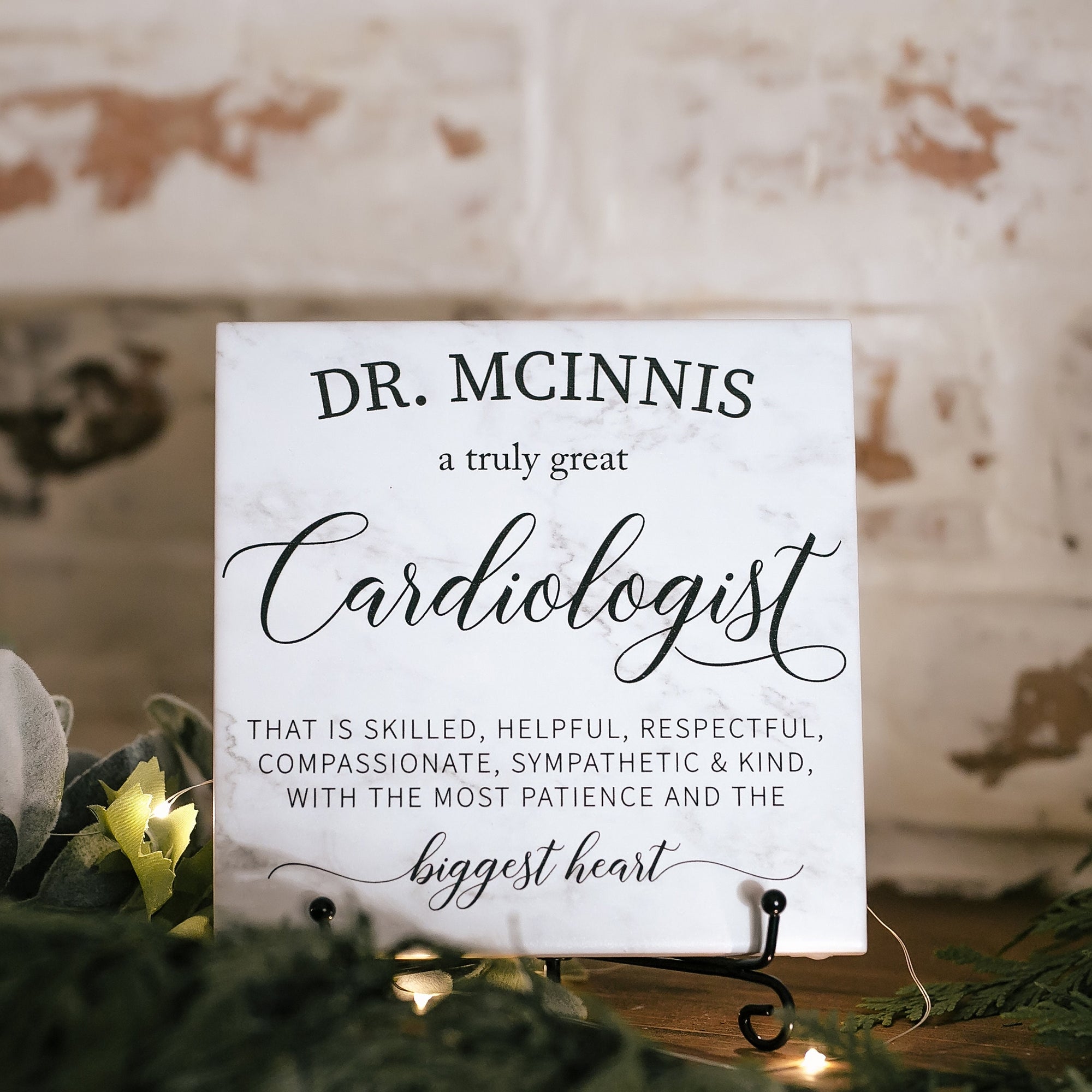 A Truly Great Doctor Cardiologist Thank You Appreciation Plaque Doctors Day Recognition Gift Personalized Family Doctor of Medicine Sign