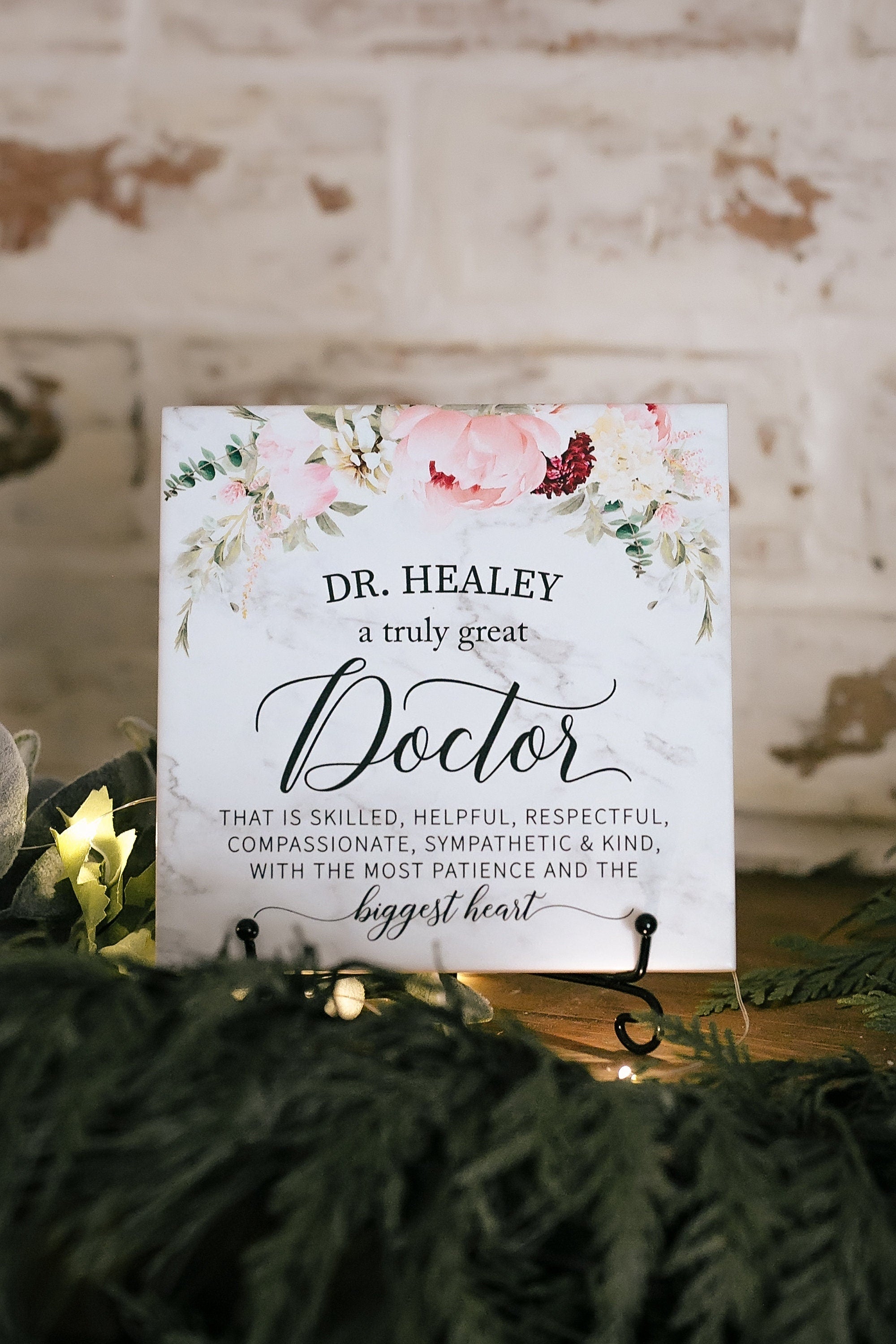 A Truly Great Doctor MD GP Thank You Appreciation Plaque Doctors Day Recognition Gift Personalized Family Doctor of Medicine Sign