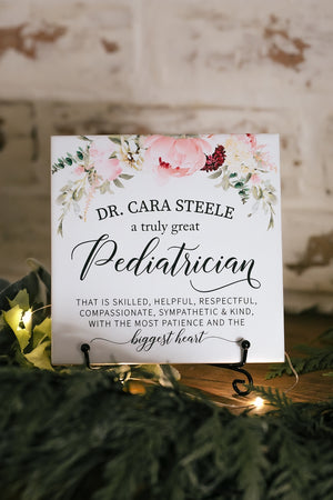 A Truly Great Pediatrician Thank You Appreciation Plaque Doctors Day Recognition Gift Personalized Baby Doctor Specialist Pedatrist gift