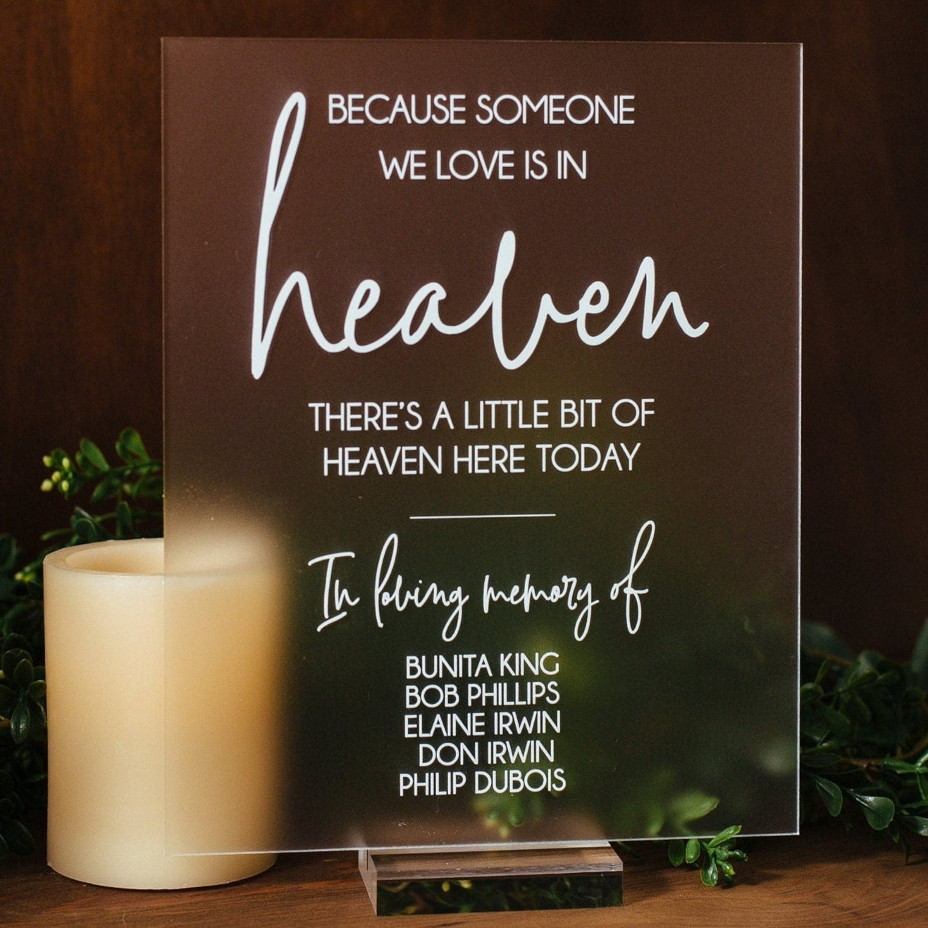 Because Someone We Love In In Heaven (personalized with names of loved ones) S3-MS3