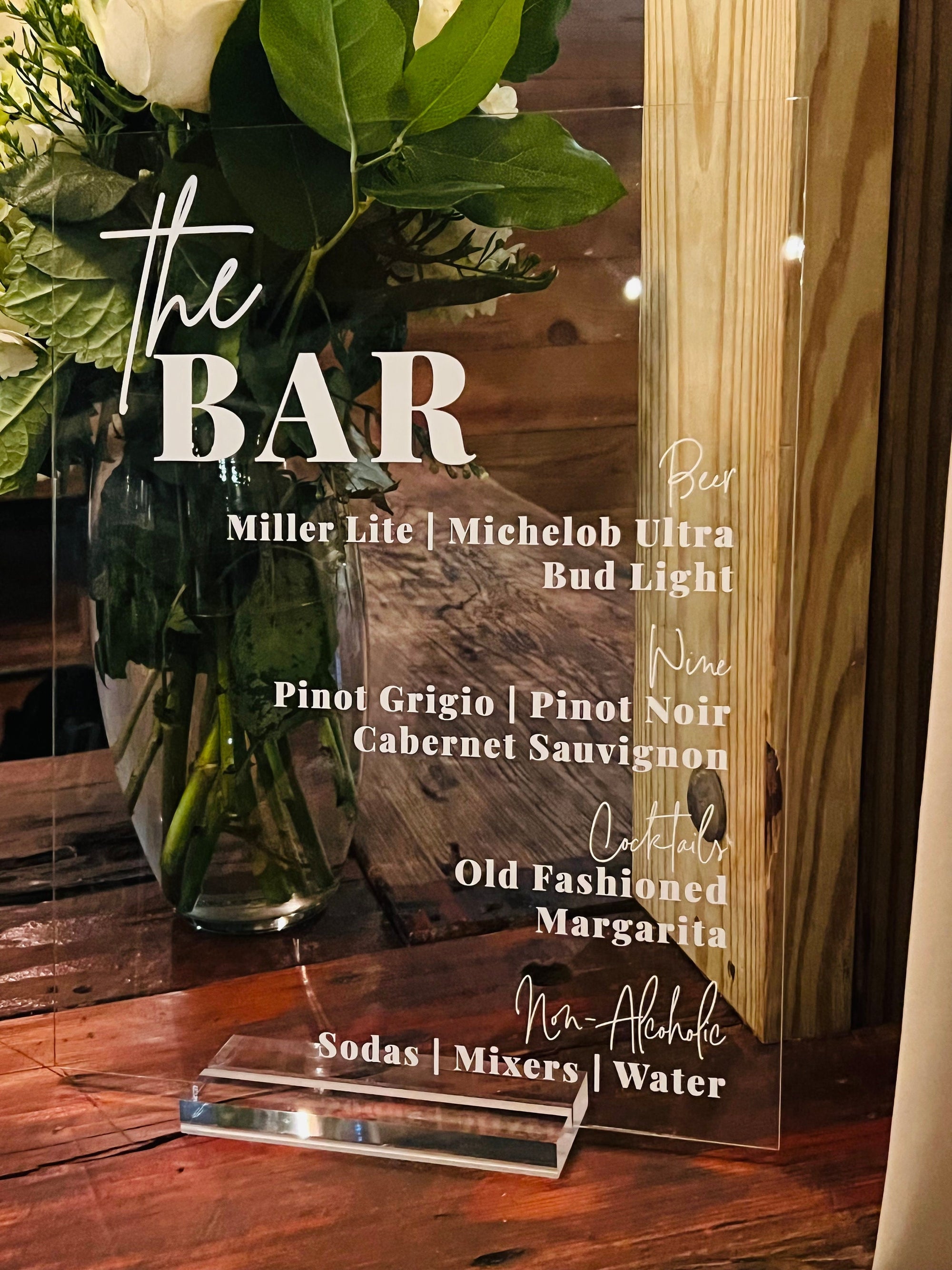 the BAR Personalized Bar Sign S3-DS4