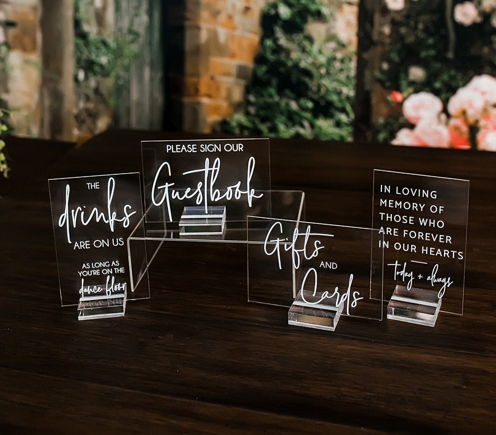 Acrylic wedding 2024 sign