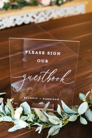 Please Sign Our Guestbook (with optional personalized names and leaf) E4-GB2