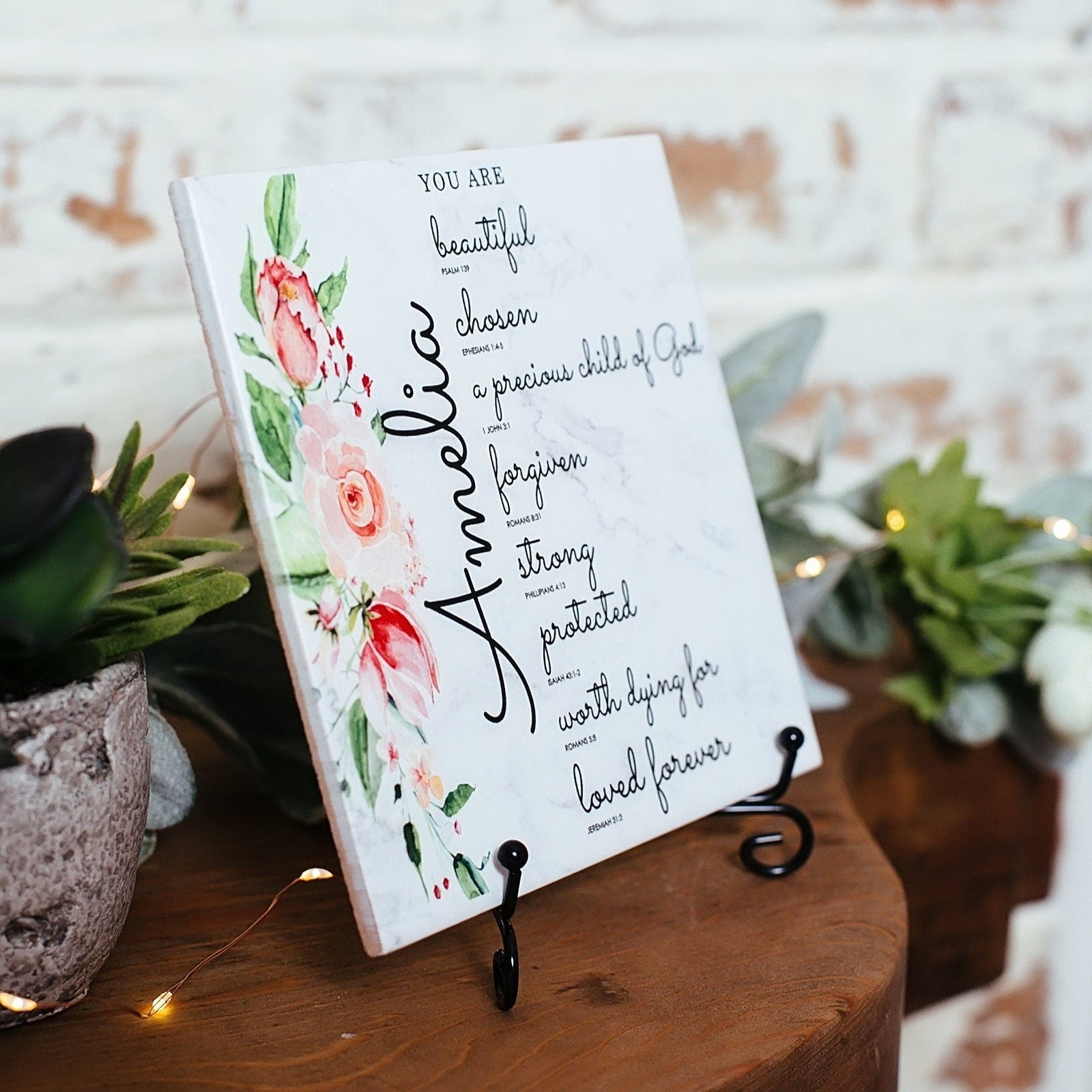 Personalized Name Christian Gifts For Women, Scripture Verse Encouragement Present For Religious Church Bible Study Proverbs 31 Friend