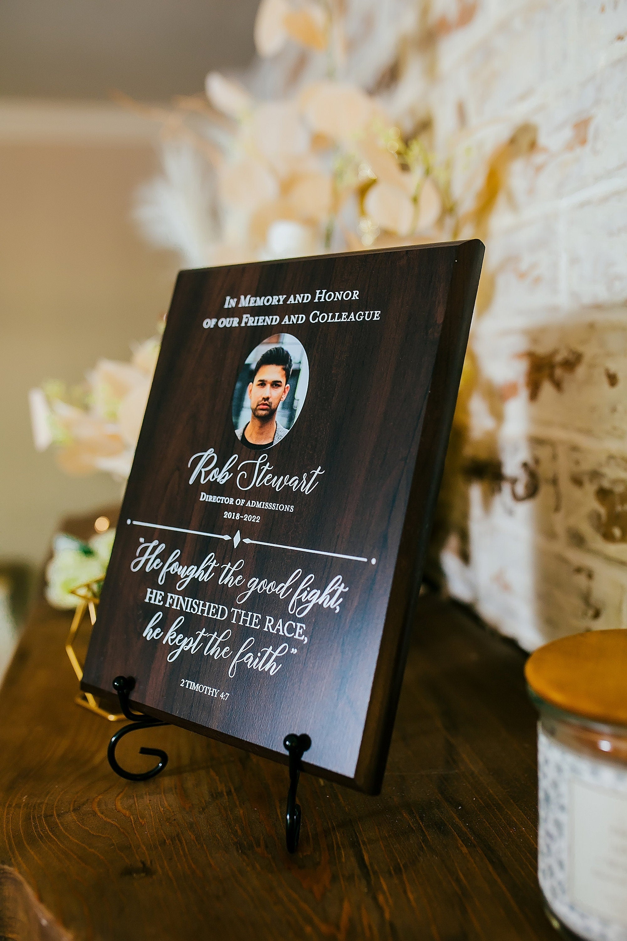 Sympathy Gift With Photo Memorial Plaque, In Loving Memory Present, Grief, Remembrance, Bereavement, Condolences Sign Passed Loved Ones