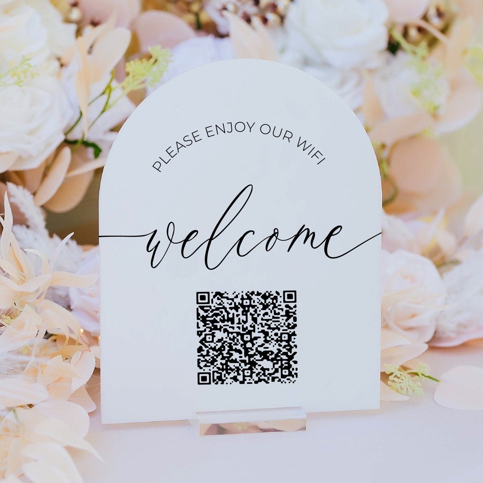 ARCH Please Enjoy Our WIFI QR Code E4-AS18