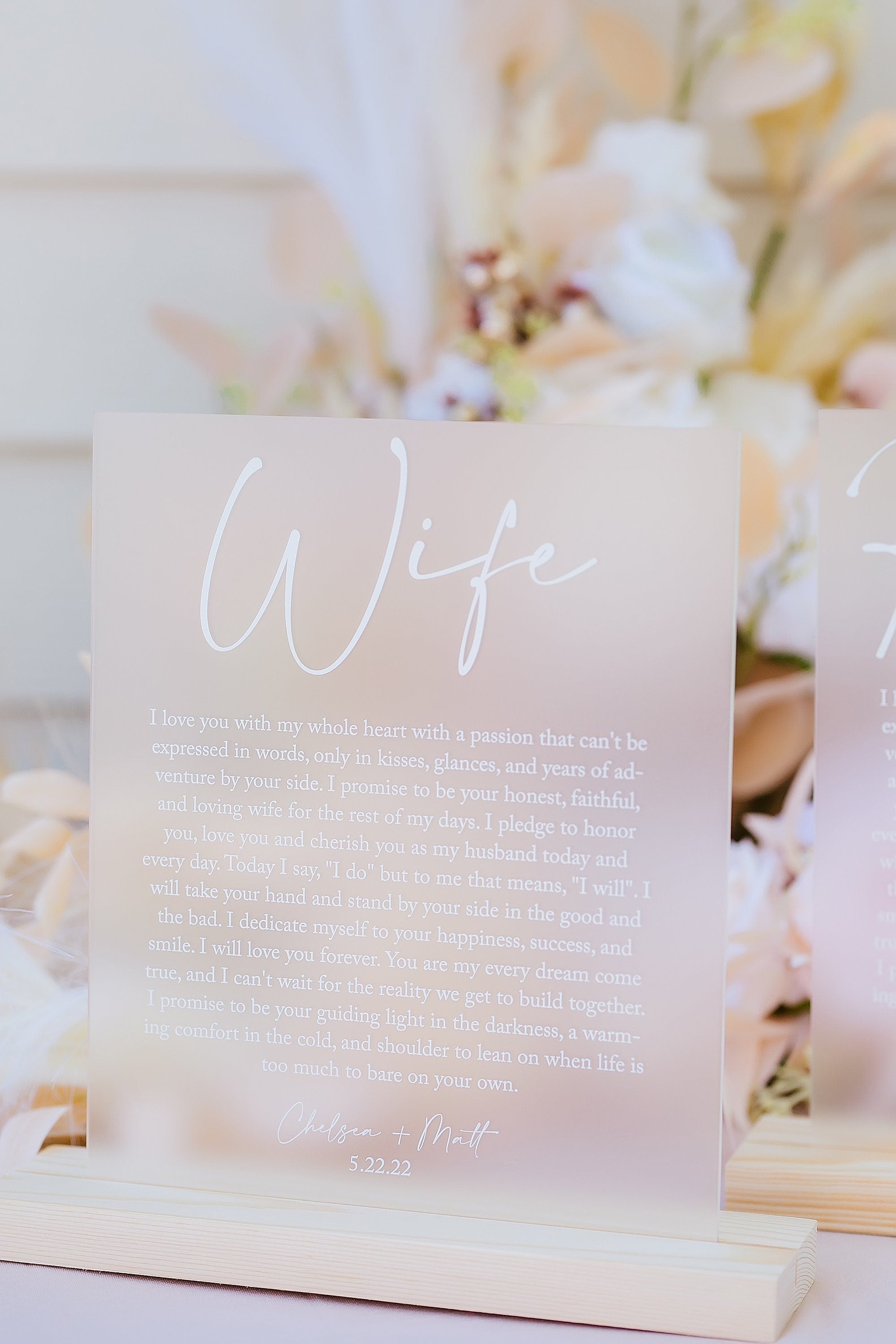 Personalized Vows Husband/Wife A11-AS2