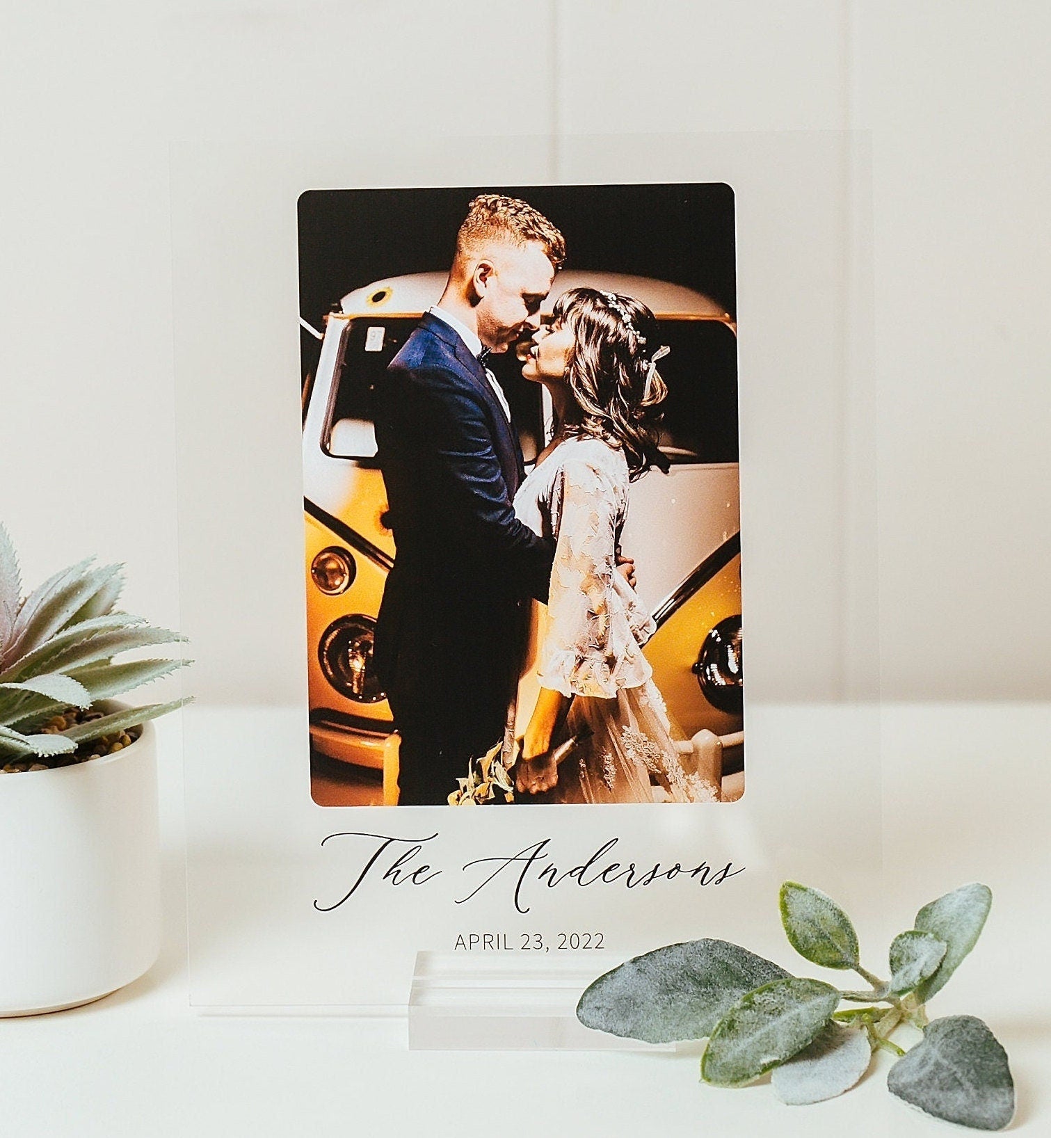 Engagement Gifts For Couple, Wedding Frame Plaque Gift, Mr Mrs Newlyweds Present, Photo Collage, Bridal Shower Gift, Personalized Photo