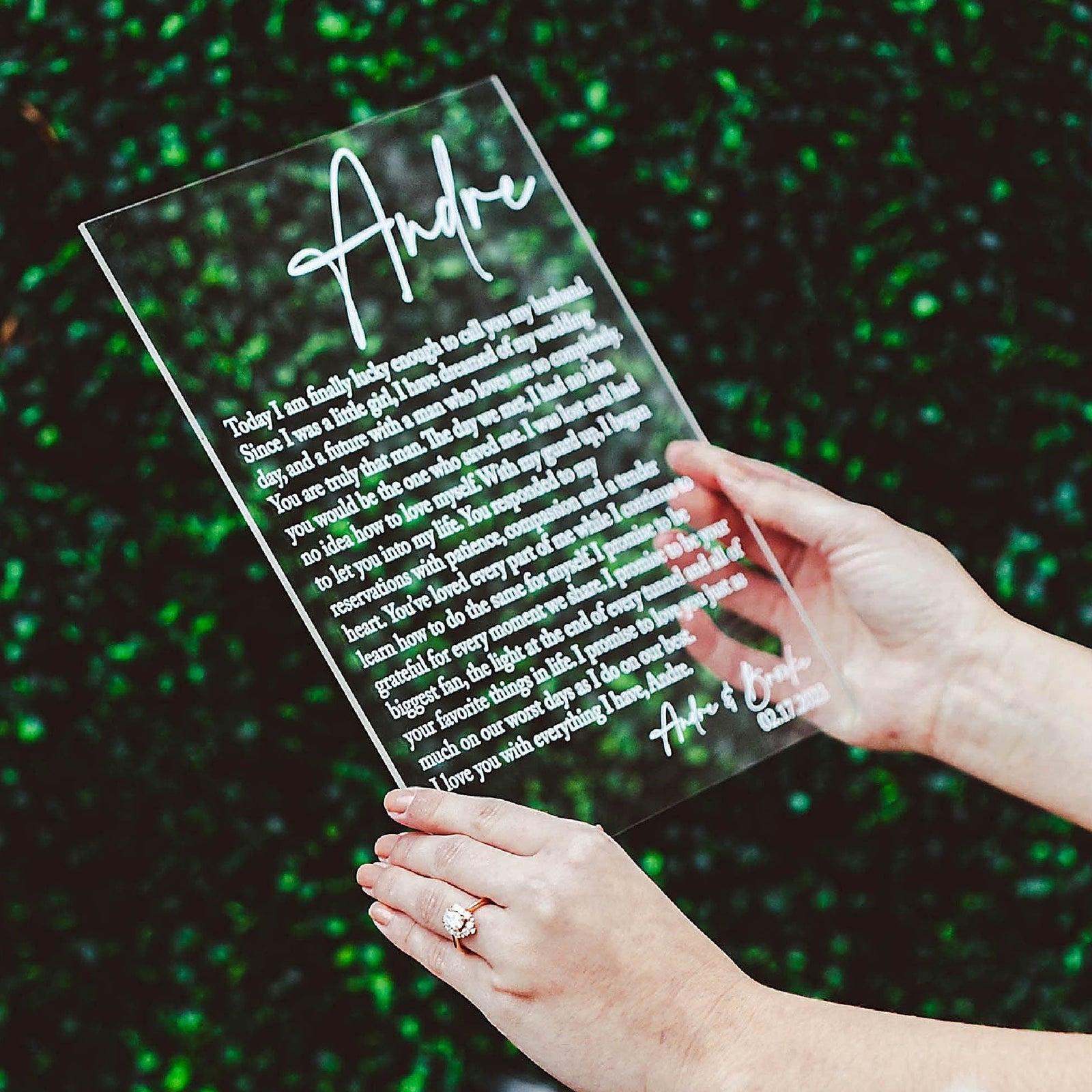 Personalized Vows Names A11-AS3