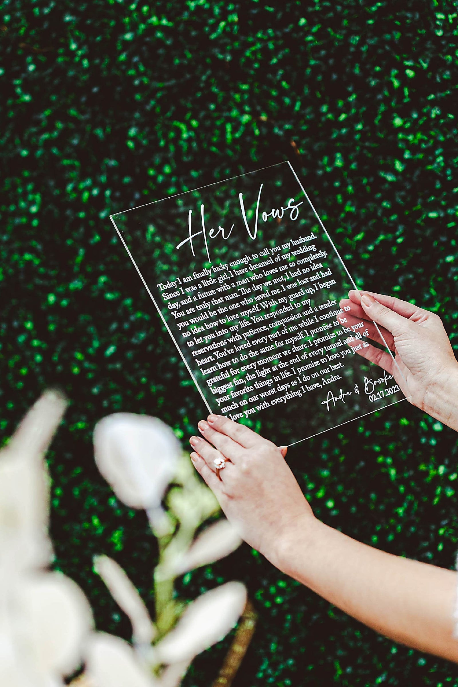 Personalized Vows His/Hers A11-AS4
