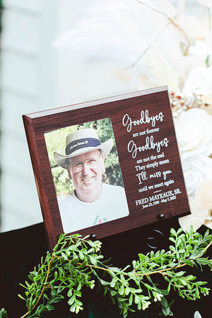 Sympathy Gift With Photo Memorial Plaque, In Loving Memory Present, Grief, Remembrance, Bereavement, Condolences Sign Passed Loved Ones