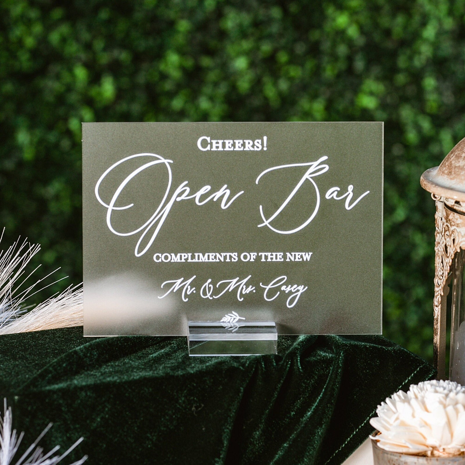 Open Bar Compliments Of the New Mr. & Mrs. E4-AS11