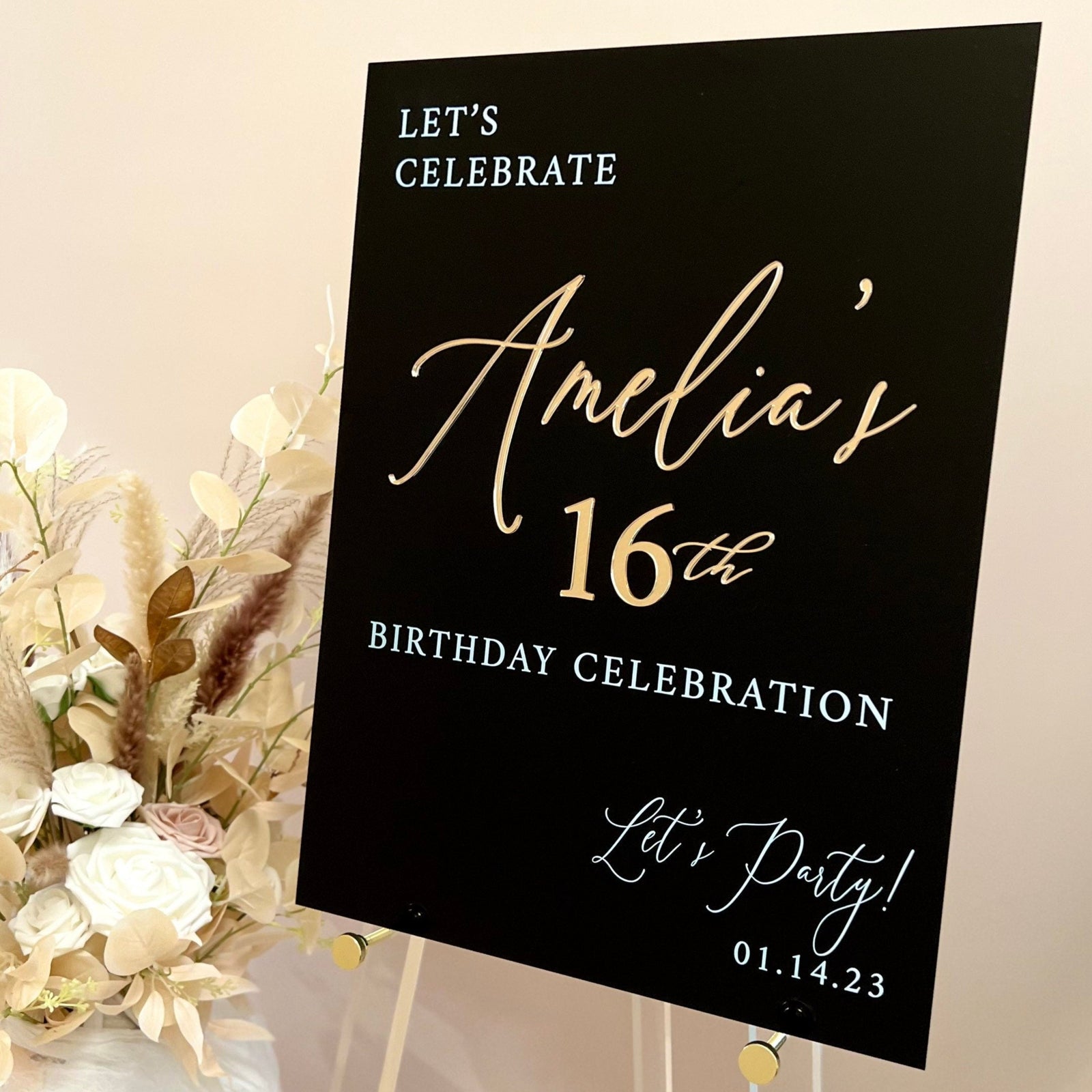 3DF9-ES2 3D Event Entry Signs with Laser Cut Wording - Sign Sizes 18"x24" or 24"x36"