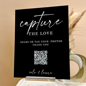 Help Us Capture the Love PERSONALIZED with QR Code S1-AS11
