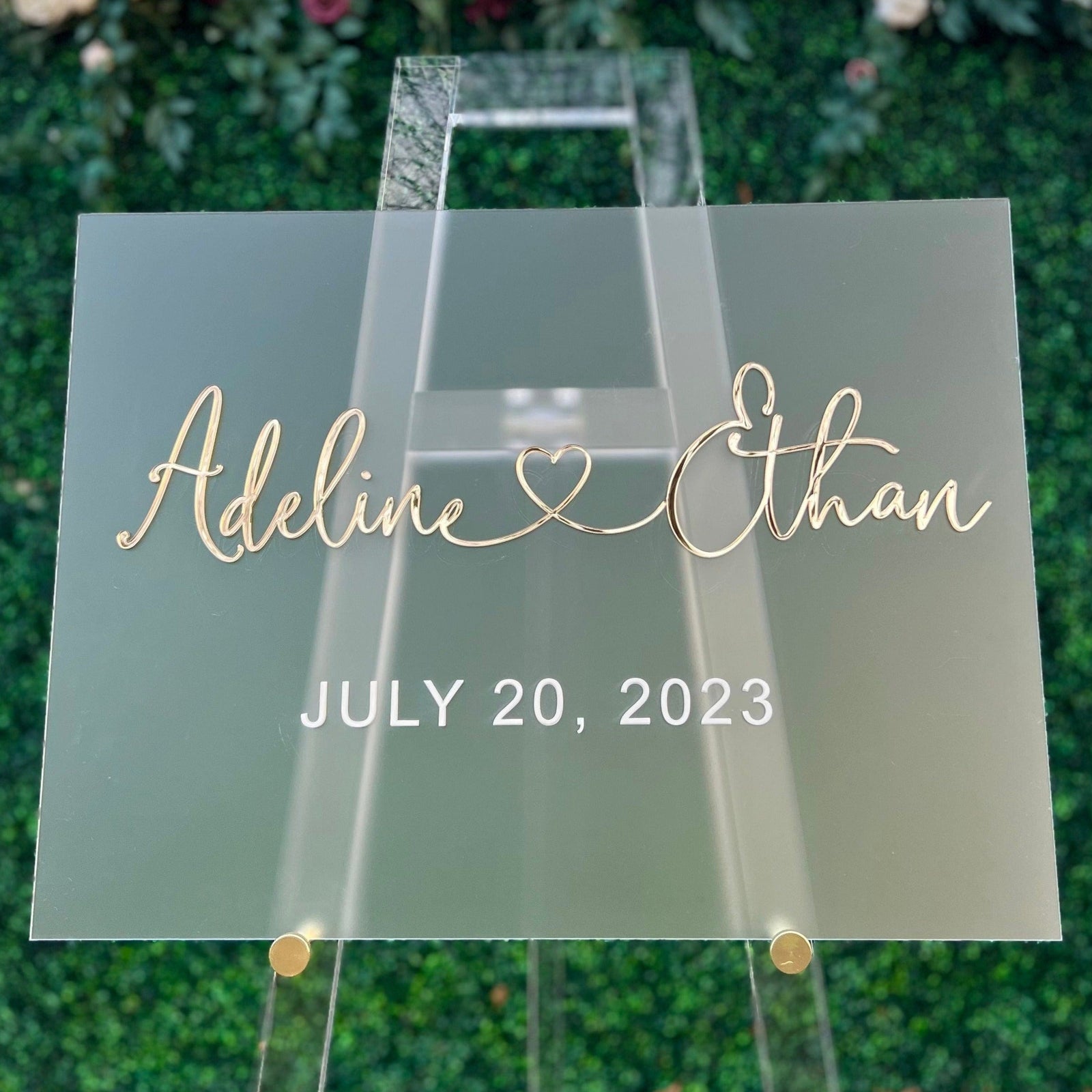 3DF13-ES1 3D Event Entry Signs with Laser Cut Wording - Sign Sizes 18"x24" or 24"x36"