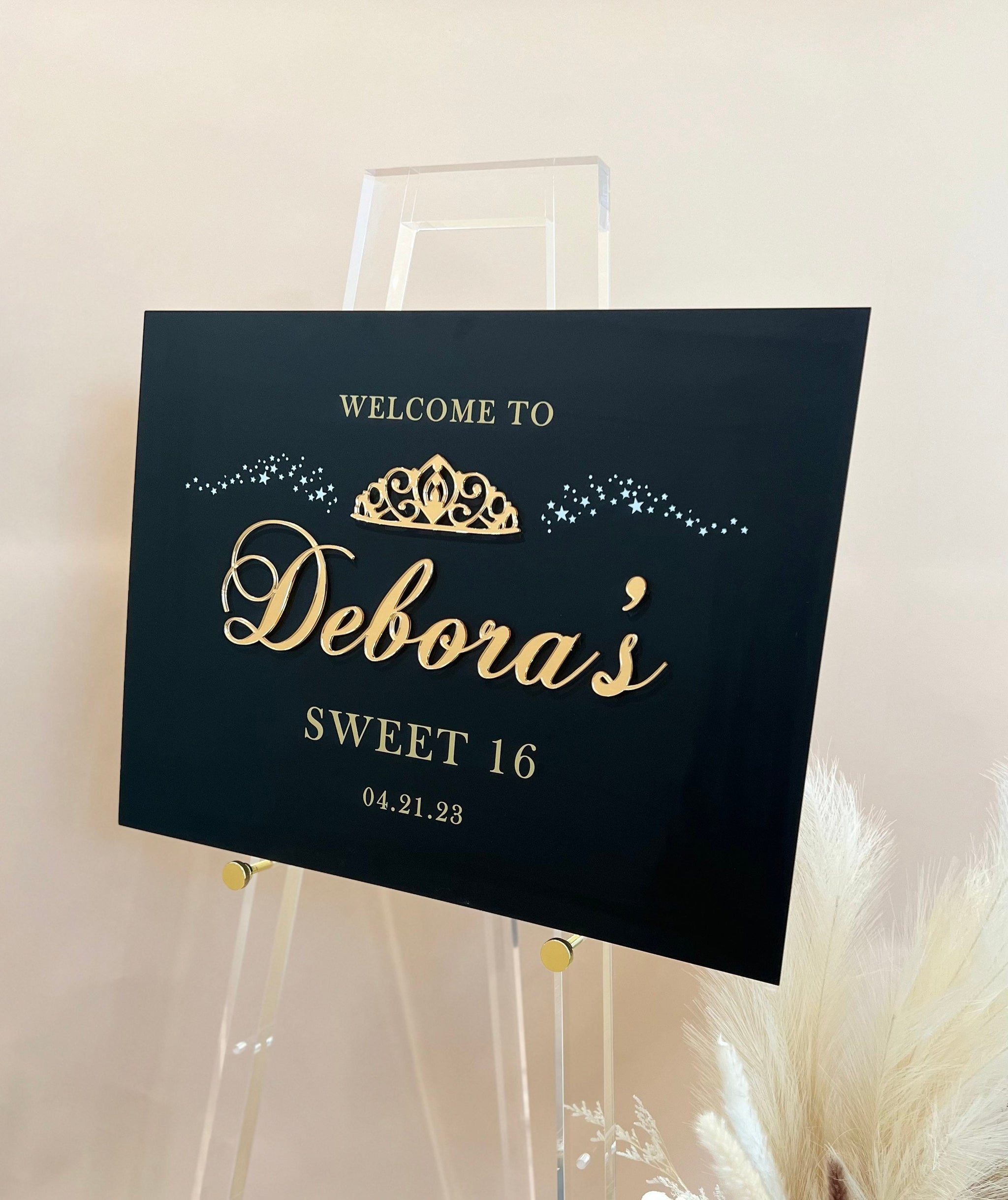 Quinceanera Decal for Mirror or Sign Making Welcome to Quinceanera Vinyl  Decal Blush Pink and Gold Quince Sign Birthday Decal