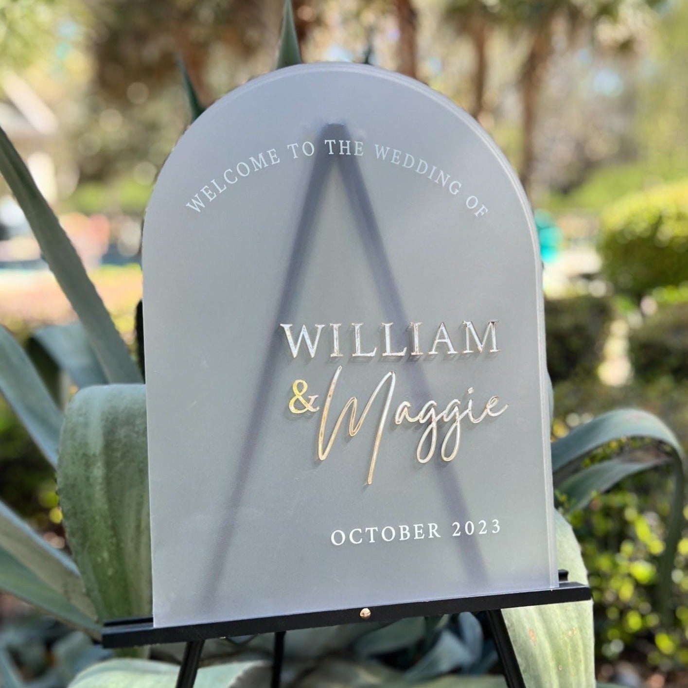 ARCH 3DF34-ES1 3D Event Entry Signs with Laser Cut Wording - Sign Sizes 18"x24" or 24"x36"