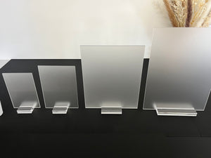 Clear, Frosted, White and Black Acrylic Blank Stock Sheet Lucite Wedding Signs | DIY Perspex Blanks | Wholesale Craft Supply