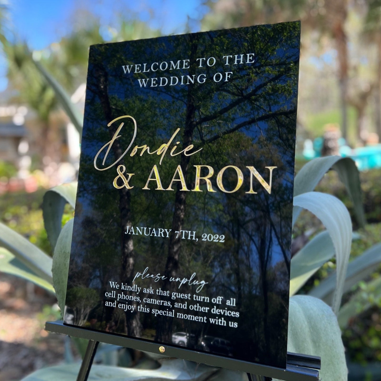 3DF1-ES1 3D Event Entry Signs with Laser Cut Wording - Sign Sizes 18"x24" or 24"x36"