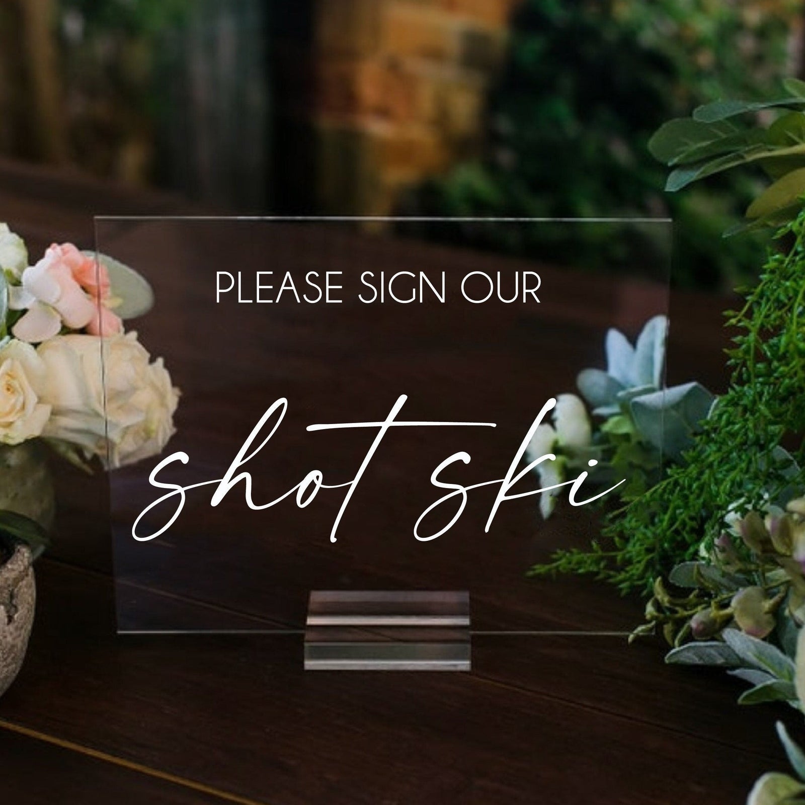 Please Sign Our Shot Ski S1-AS12