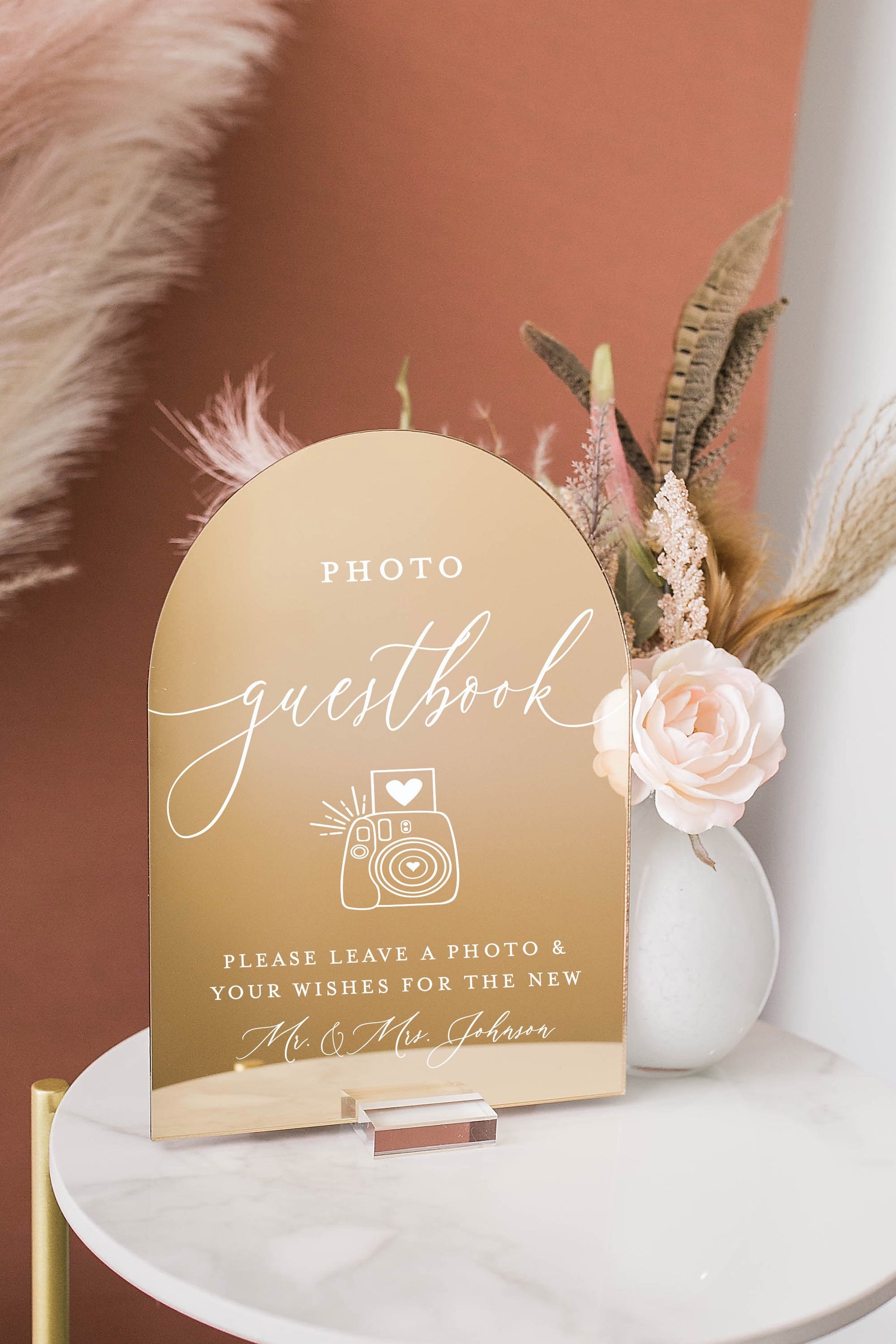 ARCH Mirrored Photo Guestbook E4-PGB1