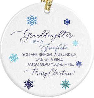 Granddaughter You Are Special, Gift From Grandmother or Grandfather Christmas, Ornament From Grandparents, Baby&#39;s First Christmas, gift box