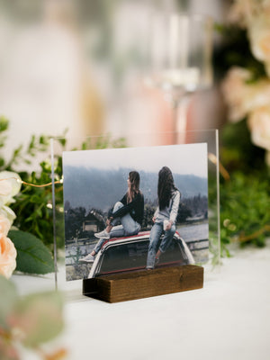 Custom Photo Printed on Acrylic, Personalized Photo Gift For Couple, Boyfriend Valentines or Birthday Present, Best Friends Photo Frame